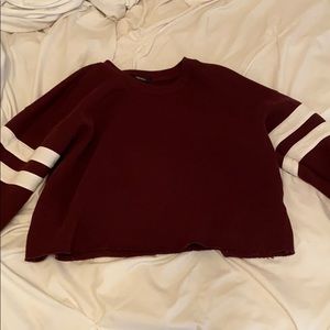 Long sleeve crop top sweater